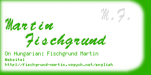 martin fischgrund business card